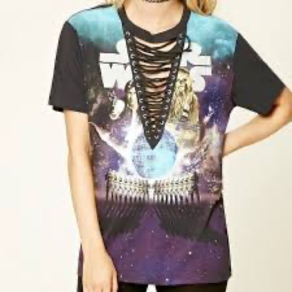 Star Wars lace up top - never worn